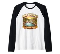 Hot Springs National Park Souvenir Arkansas Trip Memorabilia Raglan Baseball Tee