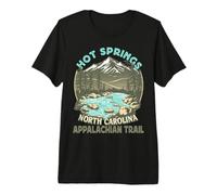 Hot Springs - North Carolina - Appalachian Trail Hiking Premium T-Shirt