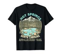 Hot Springs - North Carolina - Appalachian Trail Hiking Value Graphic T-Shirt, Men, Black, M