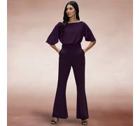 Hot Squash Drop Shoulder Jumpsuit In Purple Purple 18