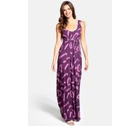 Hot Squash Empire Line Maxi Dress In Plum Plum 8