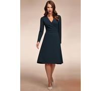 Hot Squash The Wrap Dress In Teal Teal 18