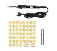 Hot Stamp Tool, Wood Burning Kit with Letters Stamps - Engraving Tool Creative Tools for Wood Burning | Engraver On, Precise Embossing Tool for, Leather