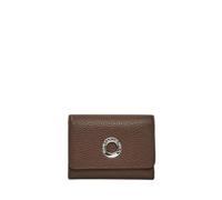 Hot-Stamped Logo Wallet for Women Mandarina Duck Marron 8x12x2,5 cm