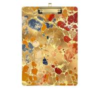 Hot Stamping Art Side clipboard Transparent for Teacher Must Haves for Classroom Elementary Size 9 x 12 Gold
