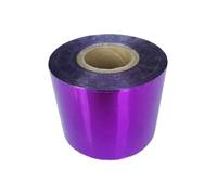 Hot Stamping Foil Paper, 3cm x120M 11 Colors Hot Stamping Foil Heat Transfer Laminating Napkin Anodized Gilded Paper(Purple)
