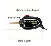 Hot Stapler Plastic Welding Machine Bumper Repair Kit Soldering Iron for Car Gun Easy to Use(Gun with 800 Nails)