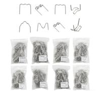 Hot Stapler Staples, 800pcs 304 Stainless Steel Welding Nails Kit, Assorted Shapes for Plastic Bumper and Crack Repair