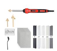 Hot Staples Welder Tool Car Bumper Repair Soldering Iron Plastic Welding Kit Leather Ironing Tool Smoothing Belt PP Stick(B)