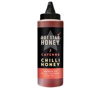 Hot Star Honey Cayenne Chilli Honey Sauce - Handcrafted Hot Honey - 340g