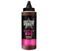 Hot Star Honey Korean BBQ Honey Sauce - Sweet Honey Sauce with Soy & Korean Pepper Paste - 100% Natural, No Additives - Perfect for Chicken Wings, Beef, Noodles & Stir-Fry - Made in UK - 325g