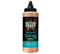 Hot Star Honey Peanut Satay Sauce - Handcrafted Spicy Honey Satay Sauce - 100% Natural, No Additives - Perfect for Chicken, Noodles, Stir-Fry, and Grilled Dishes - Made in UK - 290g