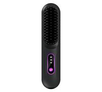 Hot Straightening Comb - Cordless Portable Hair Brush, Digital Temperature Screen, Soft Glide Styling Aid, Lightweight Travel Shape | Salon Hair Finishing Tool, System