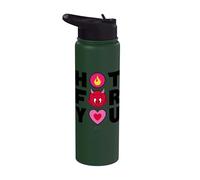 Hot Stuff Hot for You Valentine's Day Stainless Steel Insulated Water Bottle