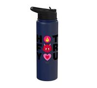 Hot Stuff Hot for You Valentine's Day Stainless Steel Insulated Water Bottle