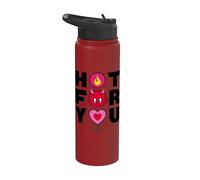 Hot Stuff Hot for You Valentine's Day Stainless Steel Insulated Water Bottle