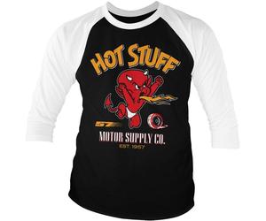 Hot Stuff Motor Supply Co Baseball 3/4 Sleeve Tee UV-19-HS001-H43-12