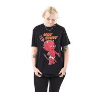 Vanilla Underground Hot Stuff Unisex Black Hot Stuff T-Shirt Short Sleeved T-Shirt (Medium)