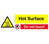 Hot Surface Do Not Touch Sign - 300x100mm - L31