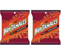 Hot Tamales Chewy Jelly Beans Candy, 5 Ounce Peg Bag (Pack of 2)