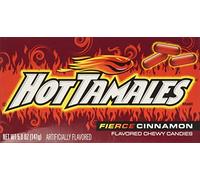 HOT TAMALES FIERCE CINNAMON CHEWY CANDY 1 x 141g BOX AMERICAN IMPORTED