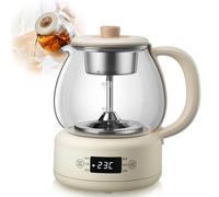 Hot Tea Maker Machine, 1l Multi-Functional Health Pot with 8-Hour Keep Warm & Boil-Dry Protection, 600w High Borosilicate Glass Teapot for Home & Office