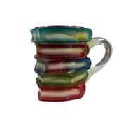 Hot Tea Mug - Retro 3D Colored Book Design Glass Cups for Beer - Heat-Resistant Drinking Juice Mugs, Kitchen Supplies for Whiskey Beer Cocktails