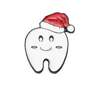 Hot Teeth Toothbrush Metal Enamel Brooch Cute Cartoon Dentistry Badge Pin, Metal, gem na
