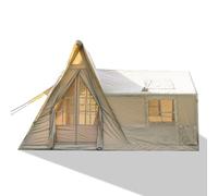 Hot Tent，Winter Tent，Teepee，Inflatable Camping Tents with Hand Pump, Easy Setup 4 Season Waterproof Windproof Outdoor Blow Up Tent Luxury Cabin Tent with Mesh & Chimney W