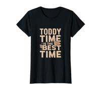 Hot Toddy Time is The Best Time - Hot Toddy Value Graphic T-Shirt, Women, Black, XL