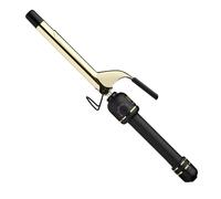 HOT TOOLS New and Improved 24K Gold Professional 1" Extended Barrel Curling Iron with Clamp for Bouncy Curls | 24K Gold Technology for Long-Lasting Re