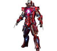 Hot Toys Iron Man 3 Movie Masterpiece Action Figure Silver Centurion Armor Suit Up Version - 32 CM - 1:6