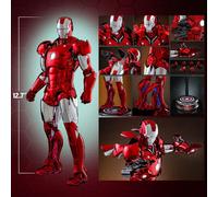 Hot Toys 1/6th Scale Iron Man Mark III (Red & Chrome Version) Limited Edition Statue