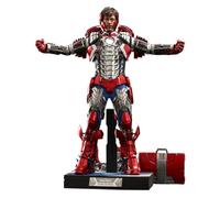 Figure Hot Toys MMS600 - Marvel Comics - Iron Man 2 - Tony Stark Mark 5 Suit Up Deluxe Version