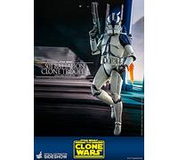 Hot Toys Star Wars The Clone Wars Clone Troopers 501st Battalion Clone Trooper (Deluxe) 1/6 Scale 12" Collectible Figure,Multi-coloured