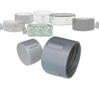 Hot Tub Blanking Caps Compatible with Wave Spa, Canadian Spa and Grand Rapids - Air Jet Hose Pipe Blanking End Covers with Seals - Protect Hot Tub from Debris, Insects and Dirt - 3 Piece Spa Plug Set