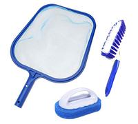 Hot Tub Cleaning Kit Accessories, Pool Skimmer Leaf Net Fine Mesh Net, Scrubbing Brush and Sponge Brush for Cleaning Spas, Hot Tubs, Fountains