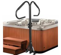 Hot Tub Handrail, 360-Degree Rotatable SPA Handrail, 41"-53" Adjustable Height, Hot Tub Rail with Electrophoretic Coating Rust-Proof Tech, for Indoor & Outdoor, 600 LBS Capacityate