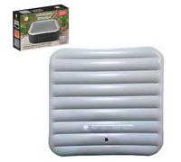 4 Person Square Inflatable Spa Cover 110 x 110cm for Hot Tubs up to 118cm - Energy Saving Hot Tub Lid with Foldable Protective Rain Overflow Cover, Insulated Thermal Square Bladder
