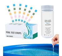 Hot Tub, Pool and Spa Test Strips | 100-Piece Quick Testing Accurate - Spa Test Strips for Hot Tub - for Hardness Alkalinity Acid Pond Aquarium Fish Tank Saltwater Freshwater