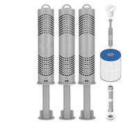 Hot Tub Silver Ion Cartridge,Hotsprings Salt Cartridge | Natural Heat-Resistant Tool for Freshwater Friends Family Indoor Outdoor Bathroom Hotsprings