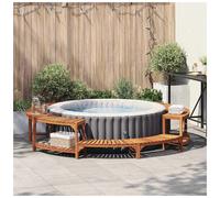 Hot Tub Surround Brown Solid Acacia Wood Ø275 x 55.5 cm Outdoor Circular Design