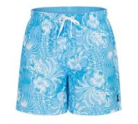 Hot Tuna Mens Print Swim Shorts Blue Hibisucus L