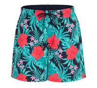Hot Tuna Mens Print Swim Shorts Hibisucus MUL L