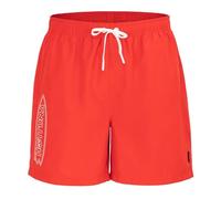 Hot Tuna Mens Print Swim Shorts Red M
