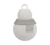 Hot Water Bag | 320ml Snowman Warmer with Sleeve | Silicone Water Bag, for Women and Hands, and for Home, Winter, Cold Weather and Christmas Comfort