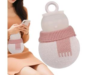 Hot Water Bag - 320ml Thick Silicone Bottle, Warmer Design with Lid, Refillable Heat Bag, Portable Heating Bag | for Women, Home, Travel, Winter, Cold Weather, Holy