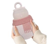 Hot Water Bag - 320ml Thick Snowman Warmer with Cover, Hot Water Bag for Women Home Travel, Easy to Fill Heating Tool, Silicone Warmer Accessory for Winter Cold Weather Relaxation Comfort