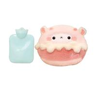 Hot Water Bag - 600ml Fleece Sleeve, Cute Animal Pattern, Secure Closure Feature, Soothing Warm Support for Fatigue Chill Evening Rest Outdoor Commute Home Chair Footwarming | Calming Heat for Daily U