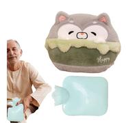 Hot Water Bag - 600ml Fleece Sleeve, Cute Animal Pattern, Secure Closure Feature, Soothing Warm Support for Fatigue Chill Evening Rest Outdoor Commute Home Chair Footwarming | Calming Heat for Daily U